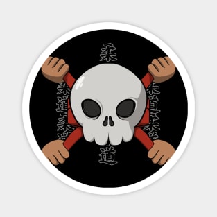 Judo crew Jolly Roger pirate flag (no caption) Magnet